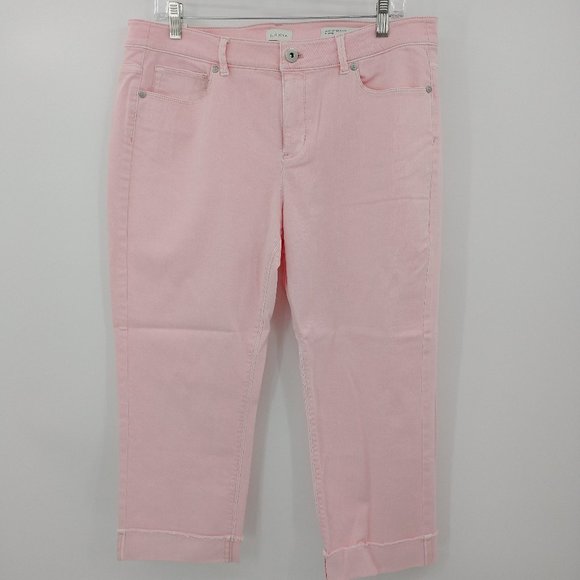 J. Jill Pants - New J Jill Size 14p Petite Capri Crop Pants Pink